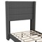 Flash Furniture Charcoal Queen Platform Bed with Headboard YK-1078-CHAR-T-GG - alternate 2
